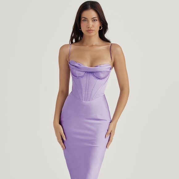House of CB Charmaine Corset Dress | Lavender - Picture 1 of 6
